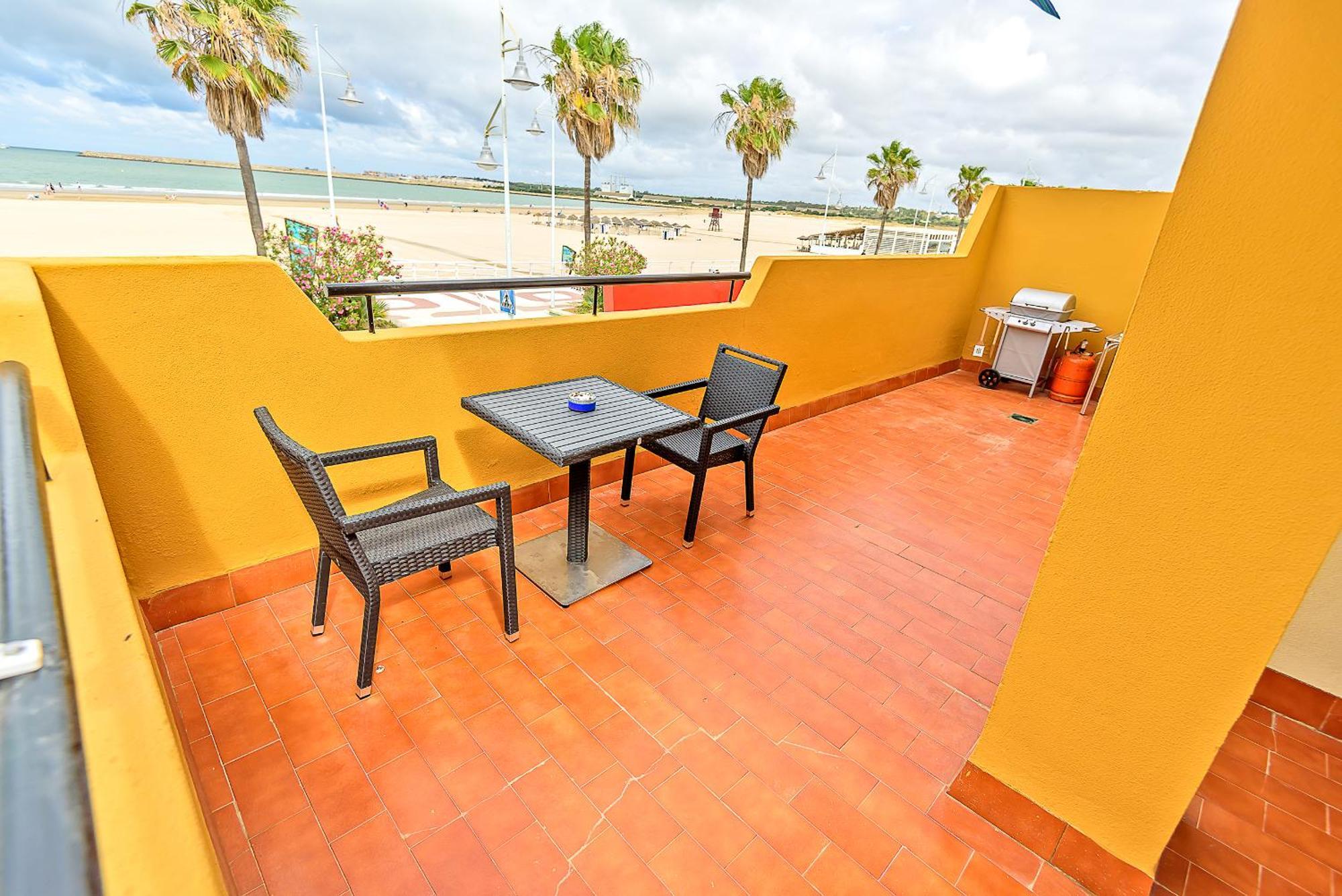 Beachfront Duplex 1ª Linea & Terraces Oceanfront El Puerto de Santa María Eksteriør billede
