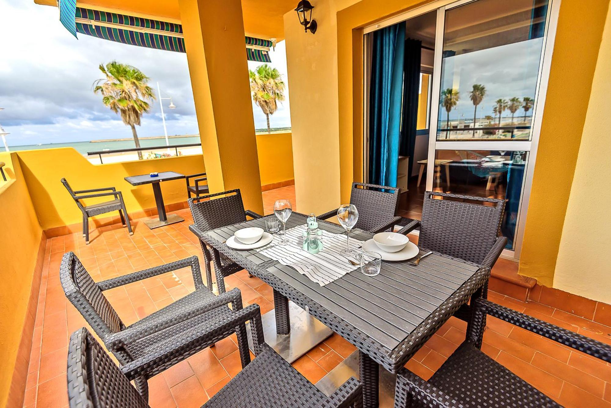 Beachfront Duplex 1ª Linea & Terraces Oceanfront El Puerto de Santa María Eksteriør billede