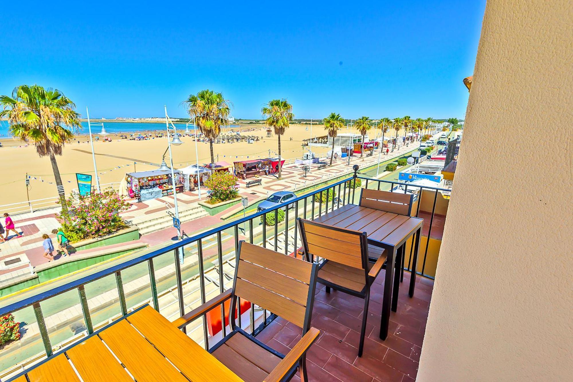 Beachfront Duplex 1ª Linea & Terraces Oceanfront El Puerto de Santa María Eksteriør billede